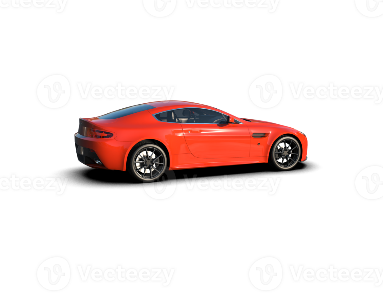 Realistic sport car isolated on background. 3d rendering - illustration png