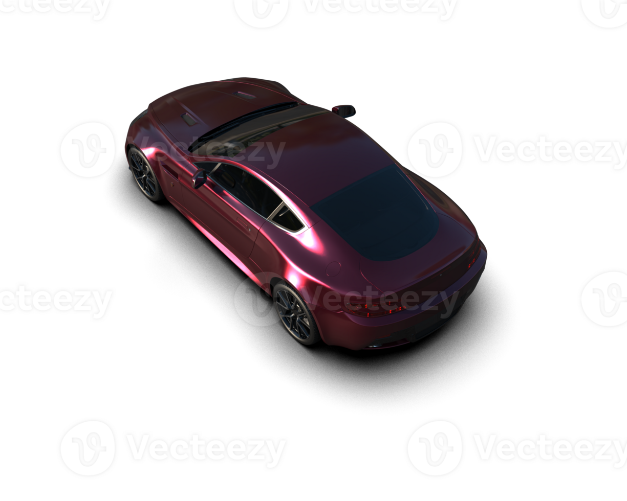 Realistic sport car isolated on background. 3d rendering - illustration png