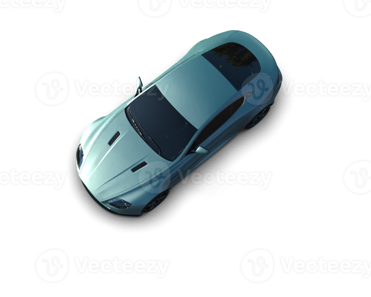 Realistic sport car isolated on background. 3d rendering - illustration png