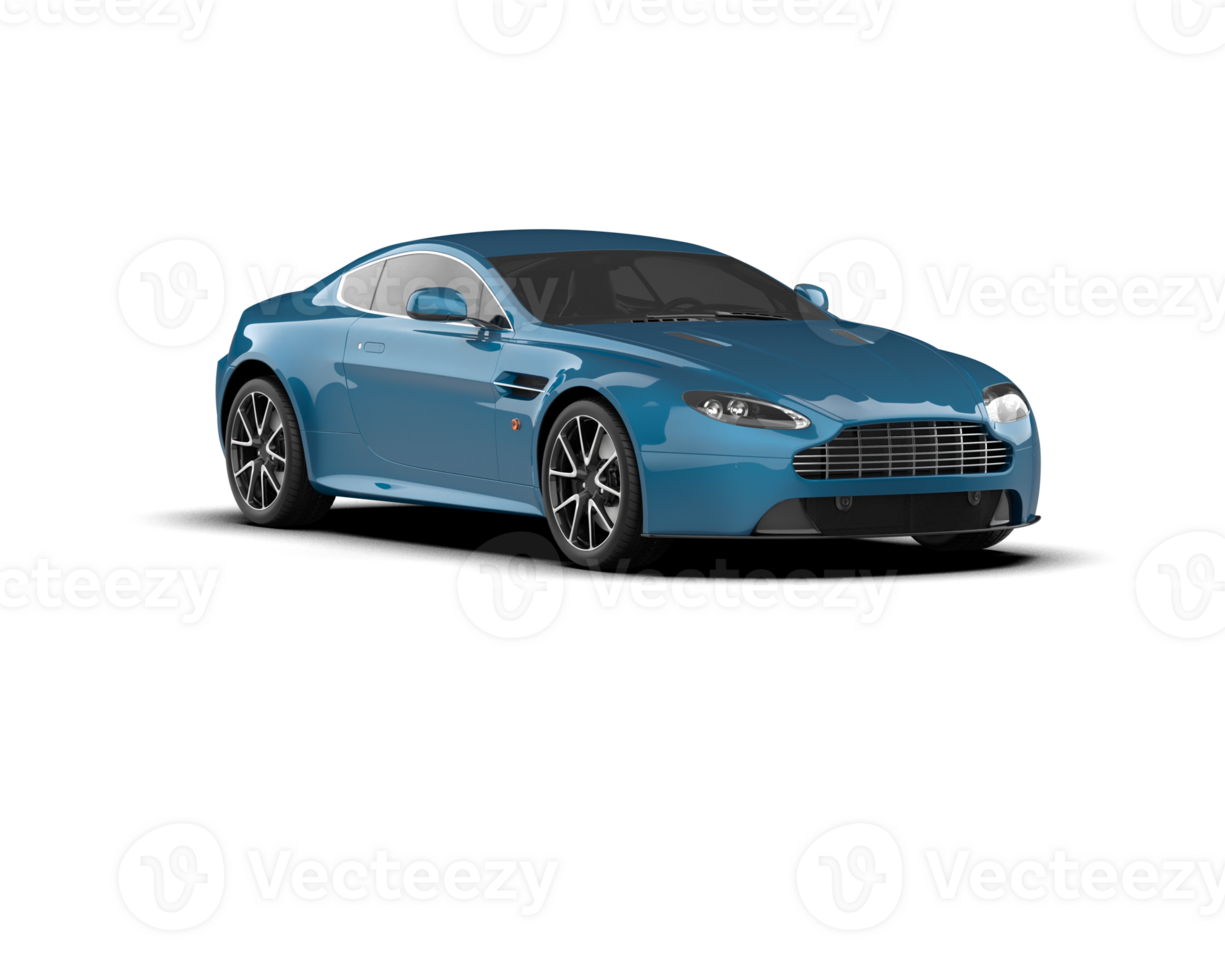 Realistic sport car isolated on background. 3d rendering - illustration png