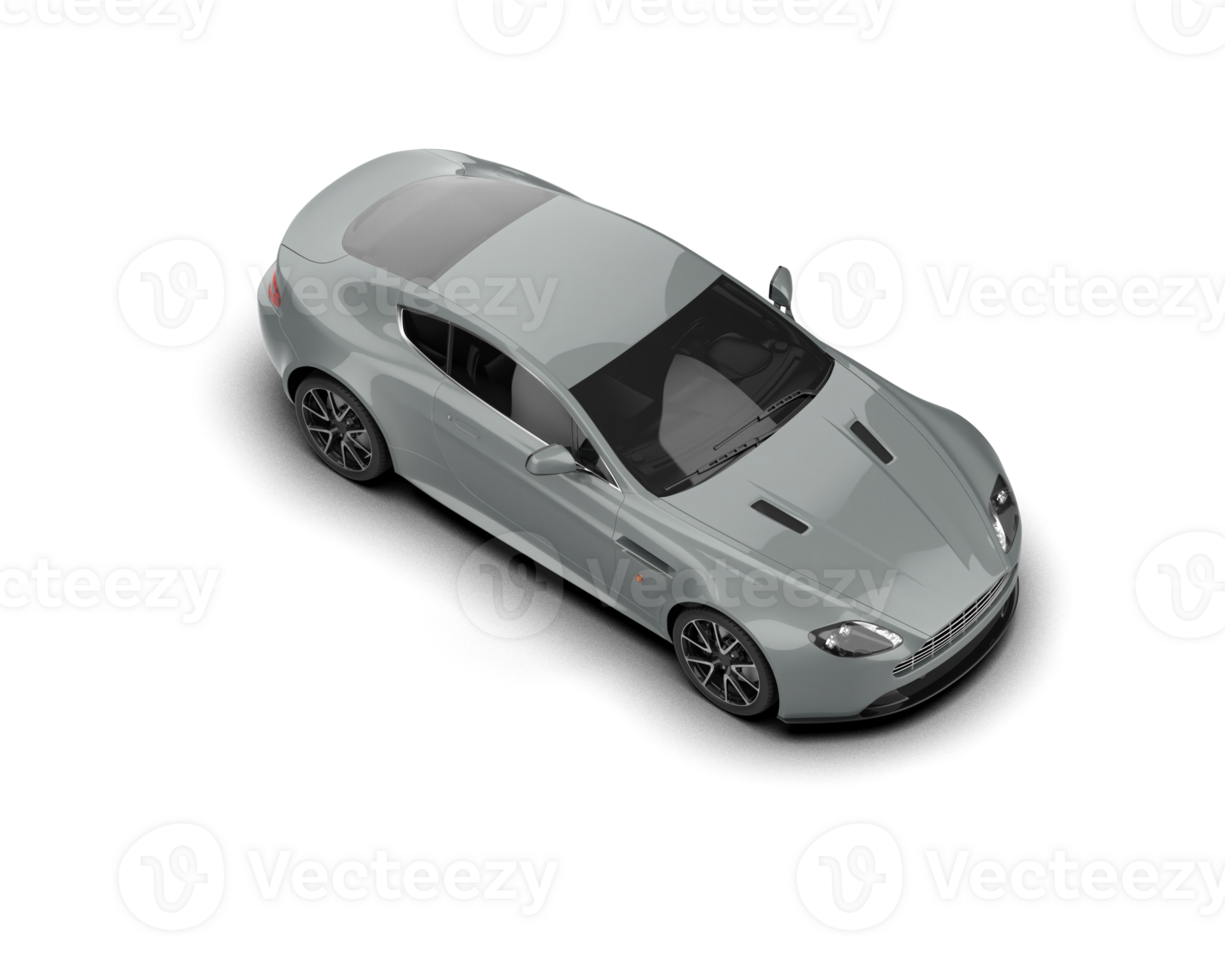Realistic sport car isolated on background. 3d rendering - illustration png