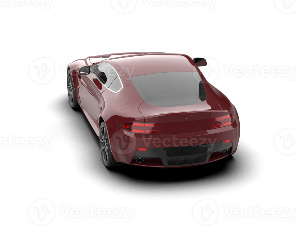 Realistic sport car isolated on background. 3d rendering - illustration png