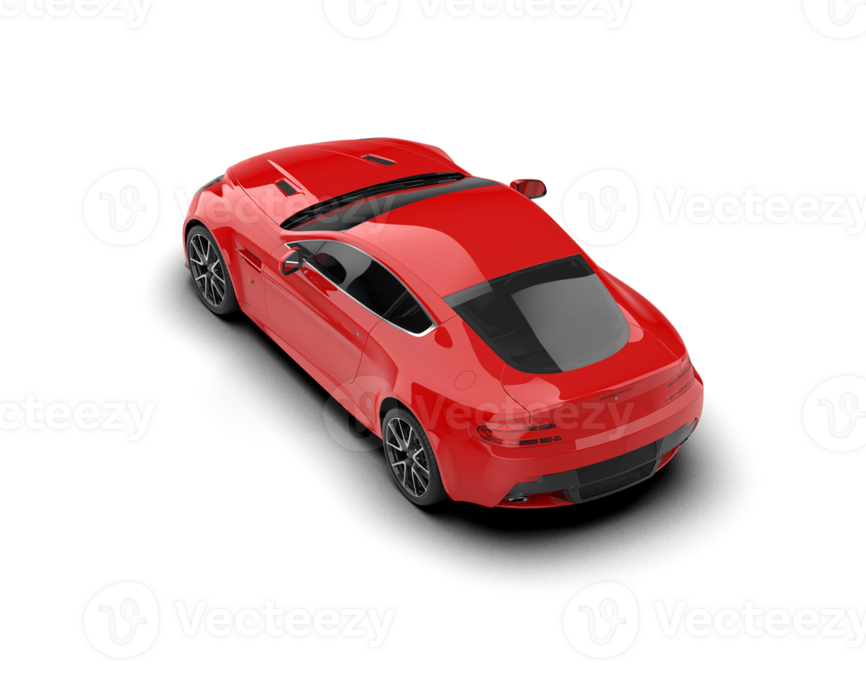 Realistic sport car isolated on background. 3d rendering - illustration png