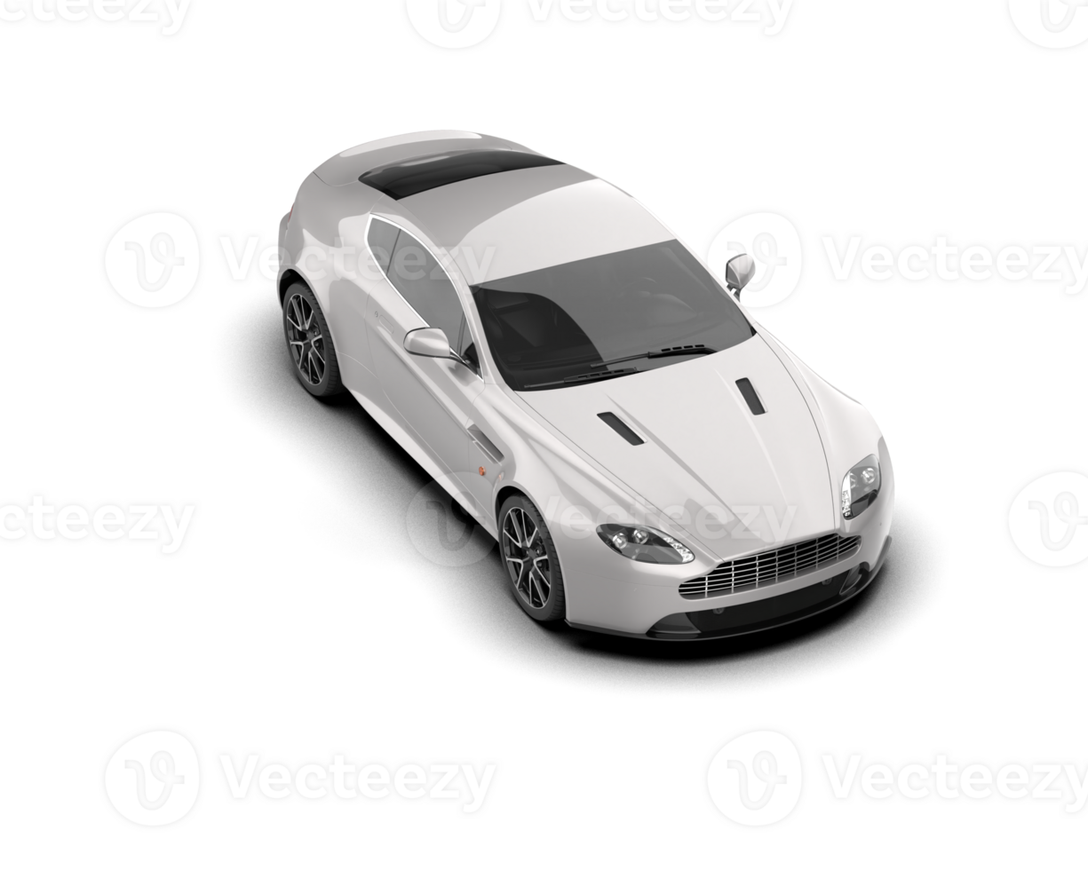 Realistic sport car isolated on background. 3d rendering - illustration png