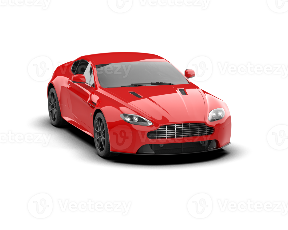 Realistic sport car isolated on background. 3d rendering - illustration png