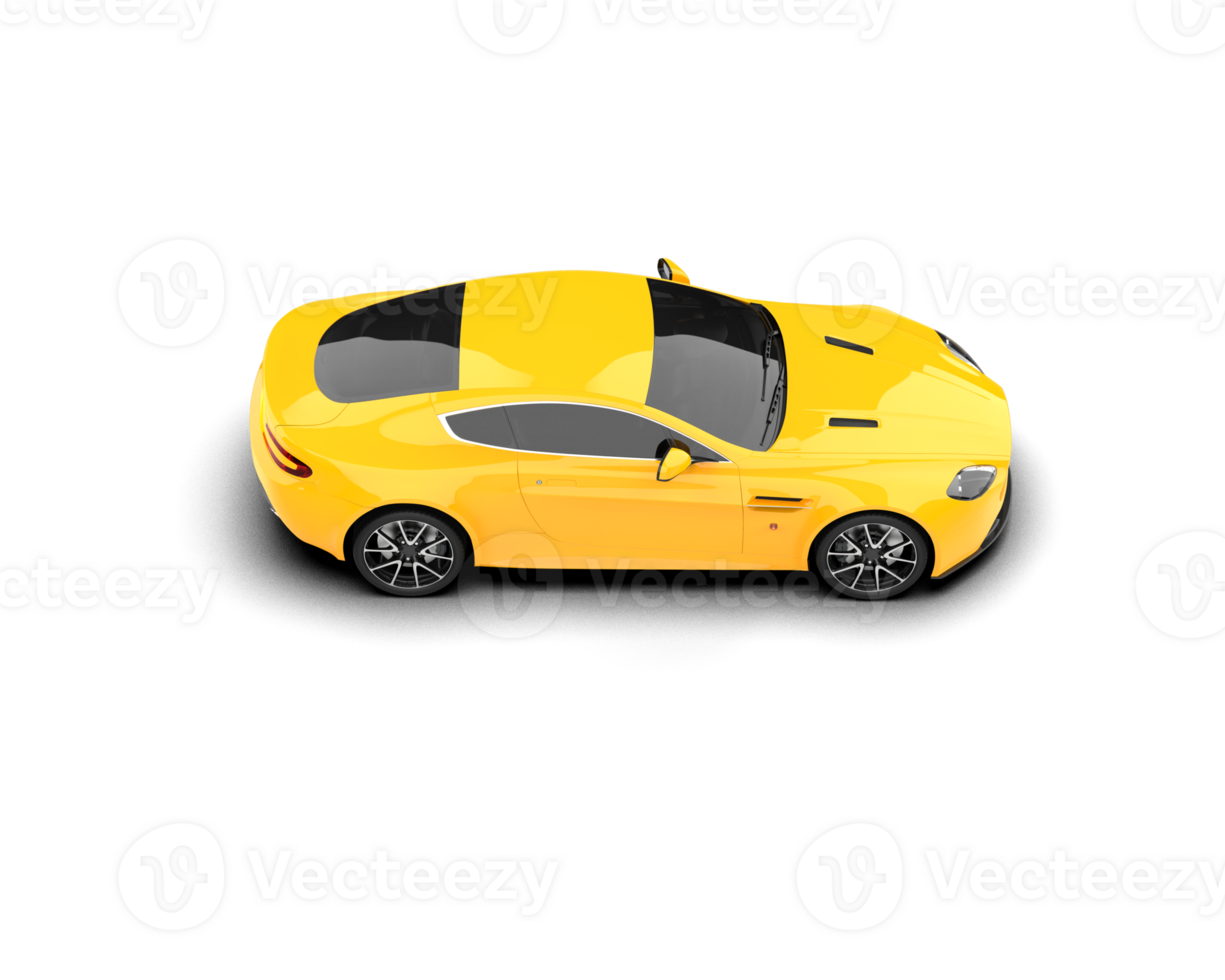 Realistic sport car isolated on background. 3d rendering - illustration png
