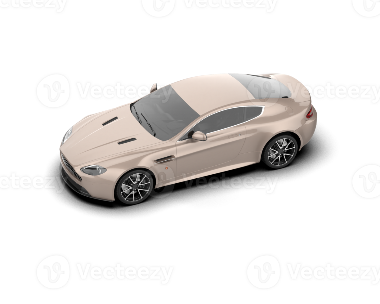 Realistic sport car isolated on background. 3d rendering - illustration png
