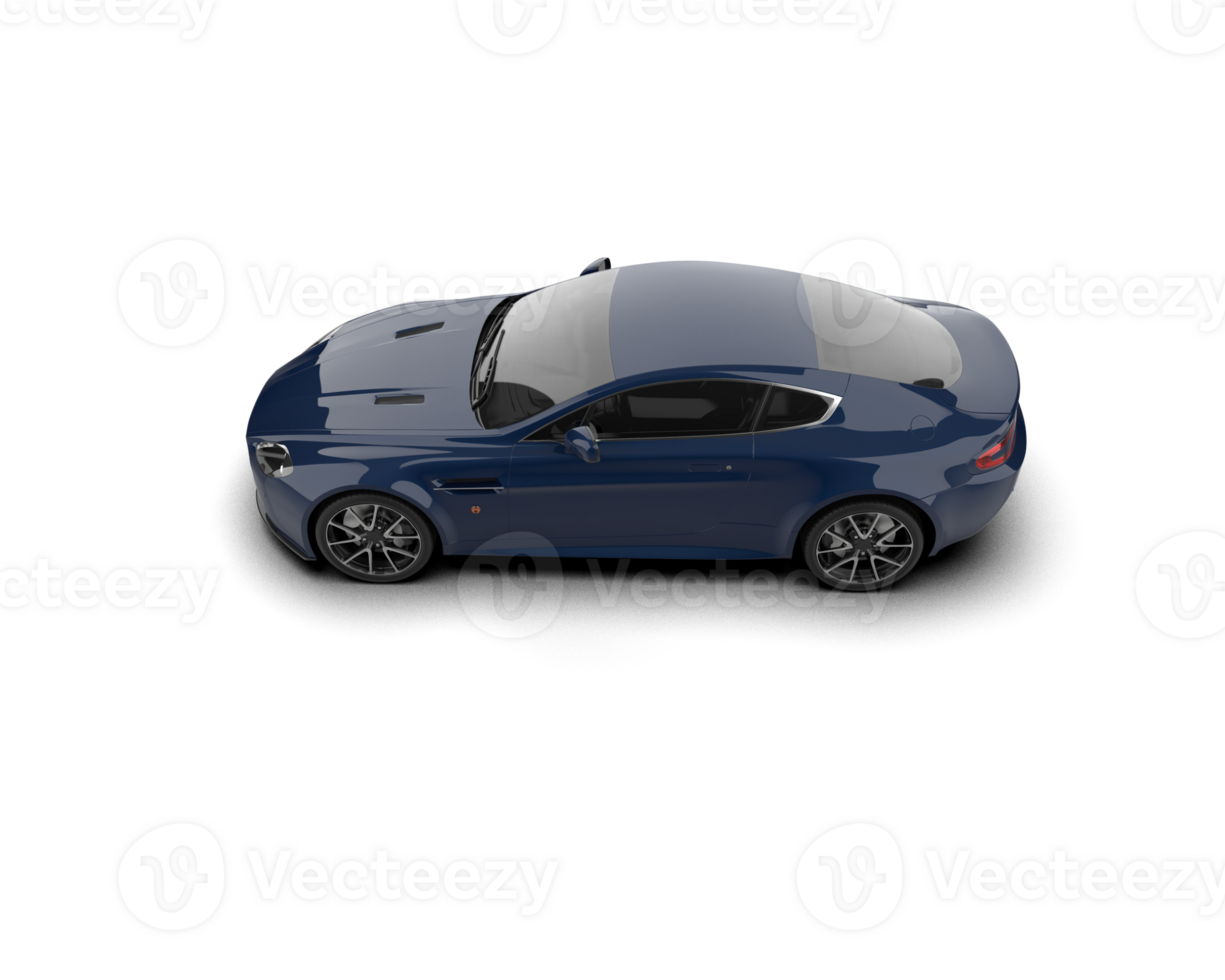 Realistic sport car isolated on background. 3d rendering - illustration png