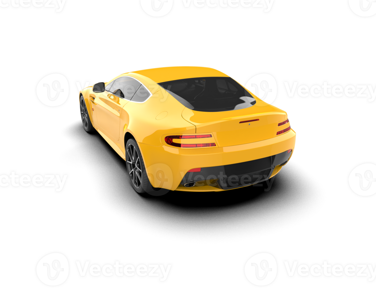 Realistic sport car isolated on background. 3d rendering - illustration png