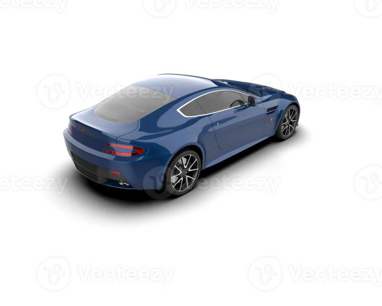 Realistic sport car isolated on background. 3d rendering - illustration png