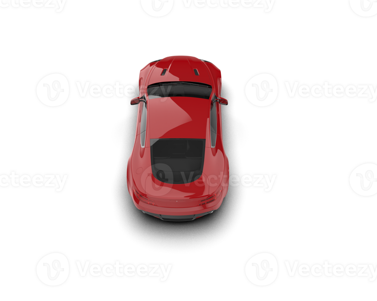Realistic sport car isolated on background. 3d rendering - illustration png