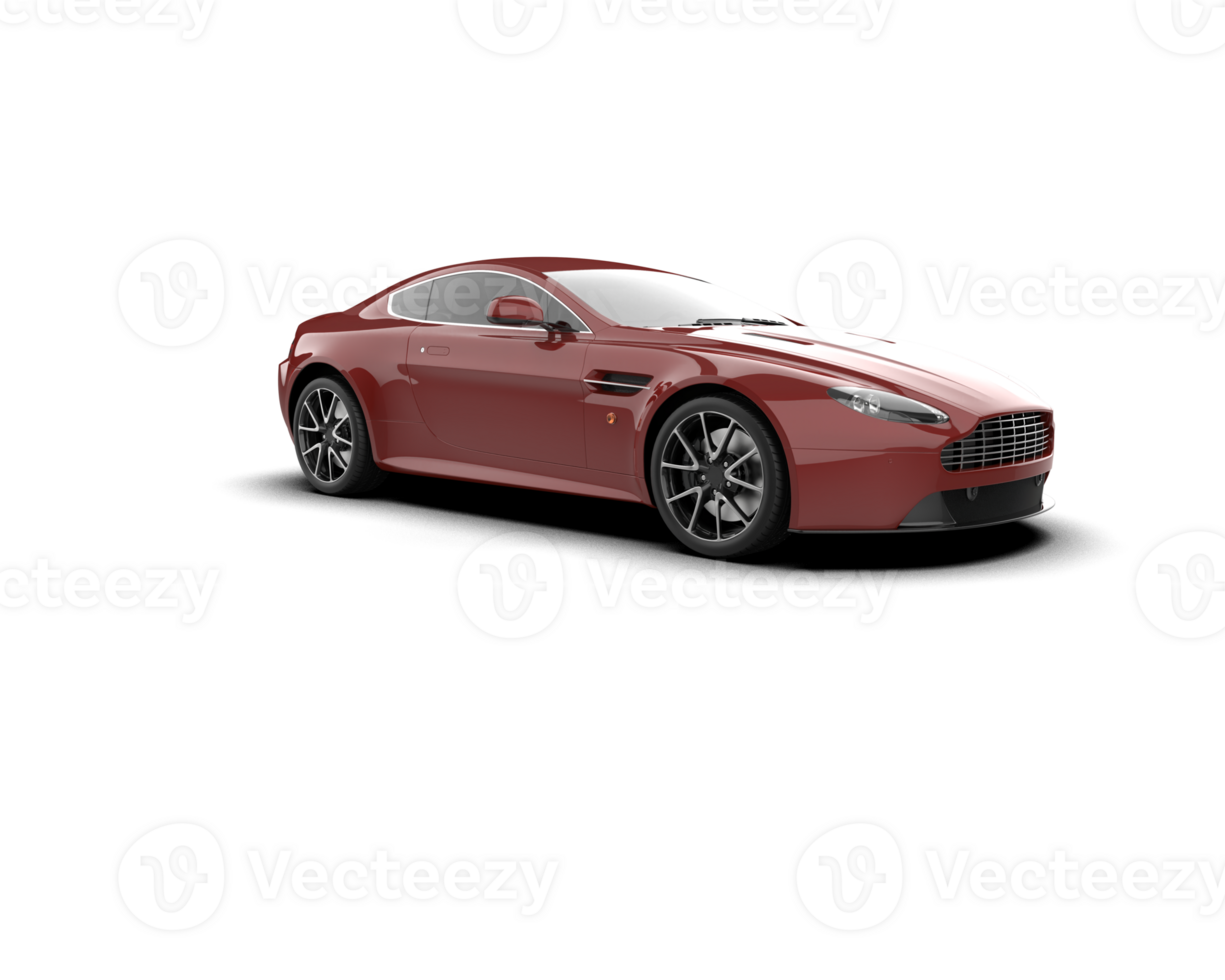 Realistic sport car isolated on background. 3d rendering - illustration png