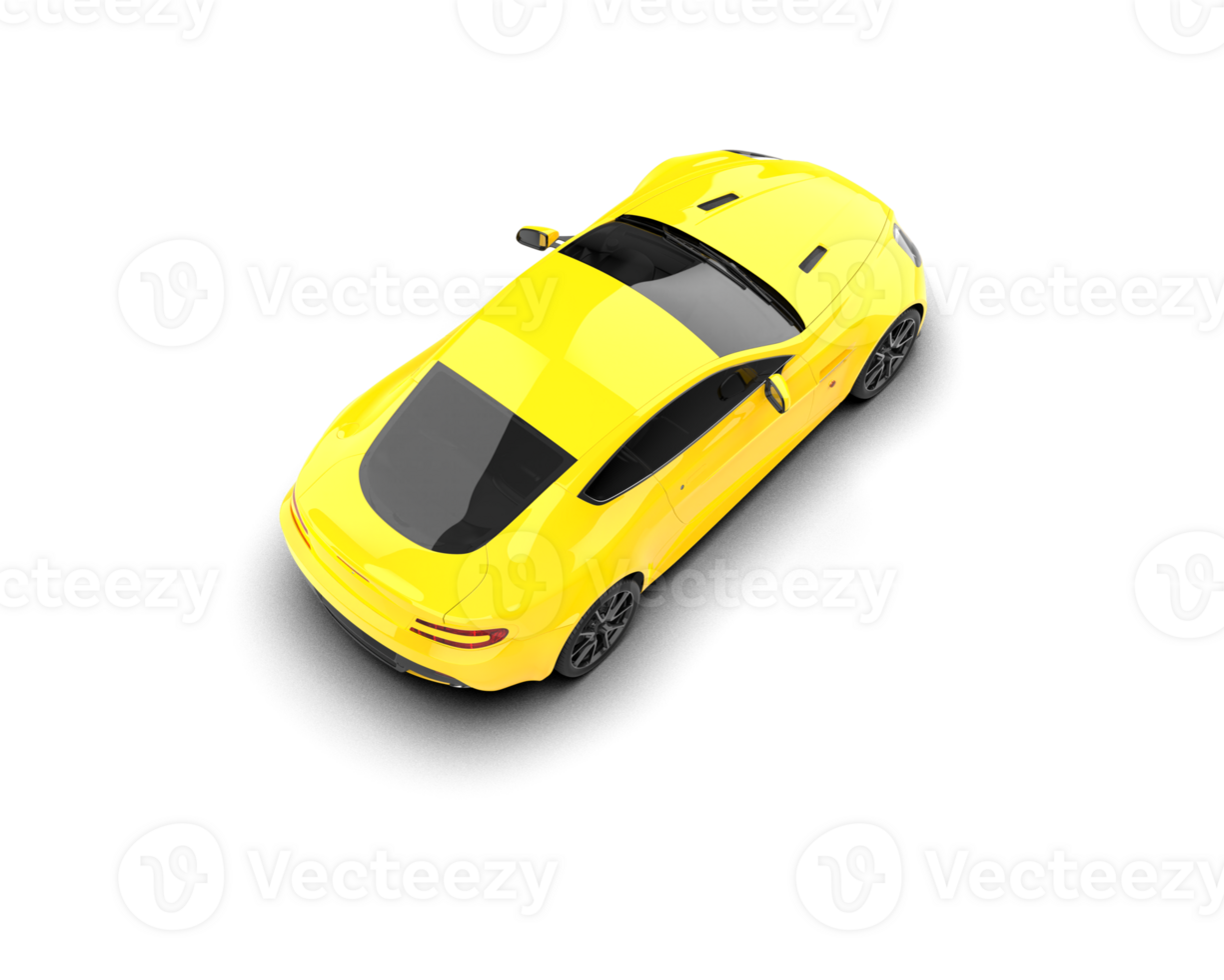 Realistic sport car isolated on background. 3d rendering - illustration png