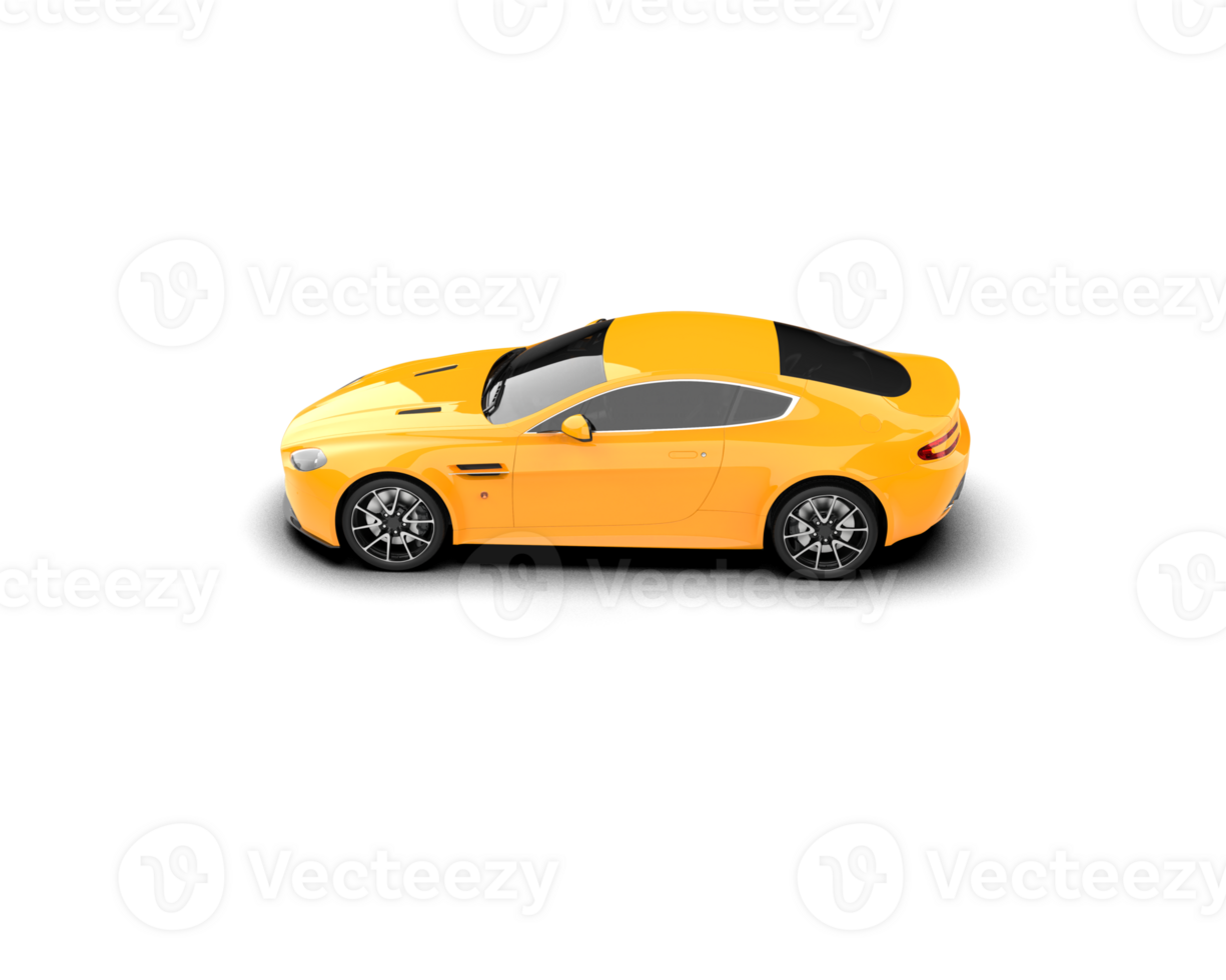 Realistic sport car isolated on background. 3d rendering - illustration png