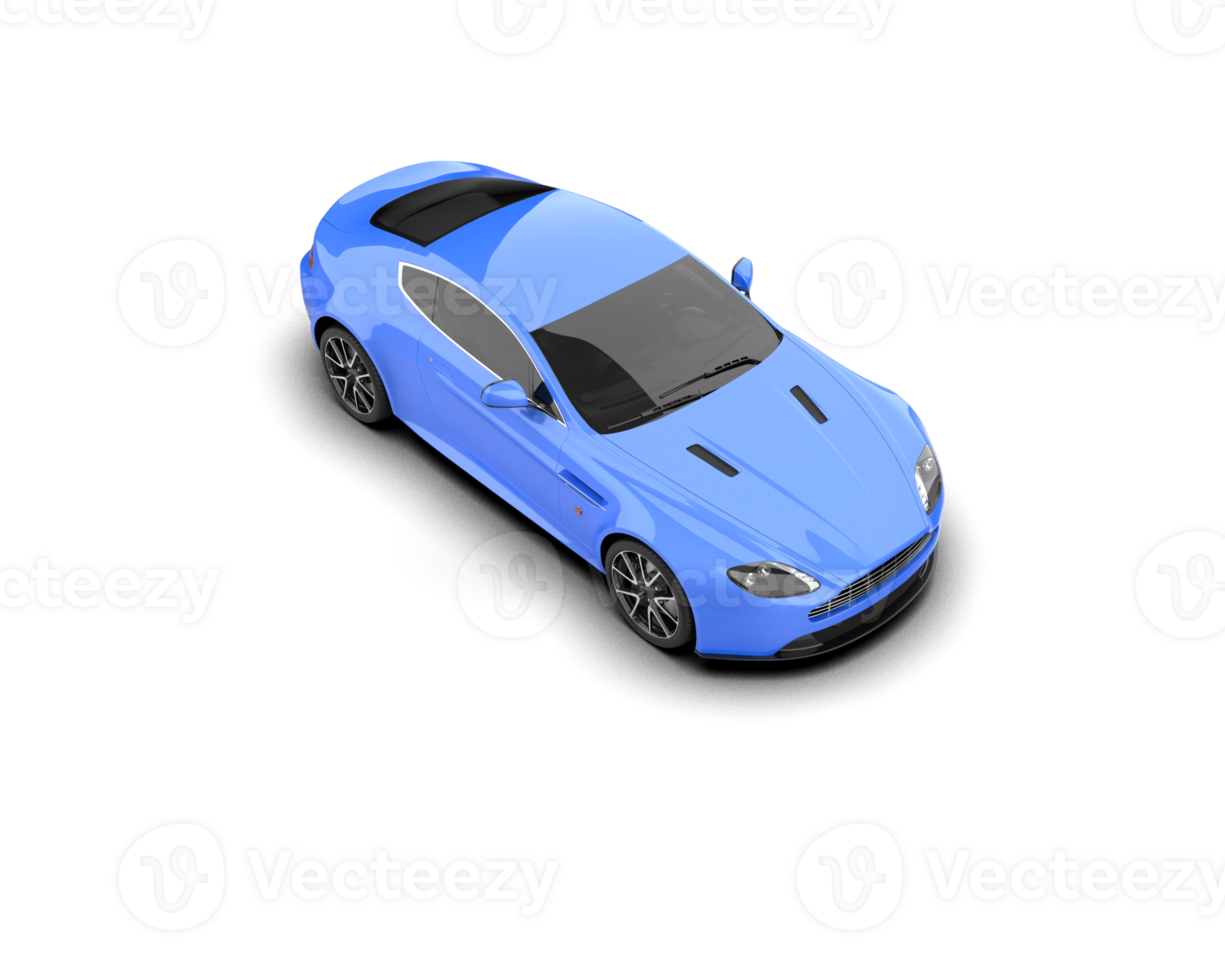 Realistic sport car isolated on background. 3d rendering - illustration png