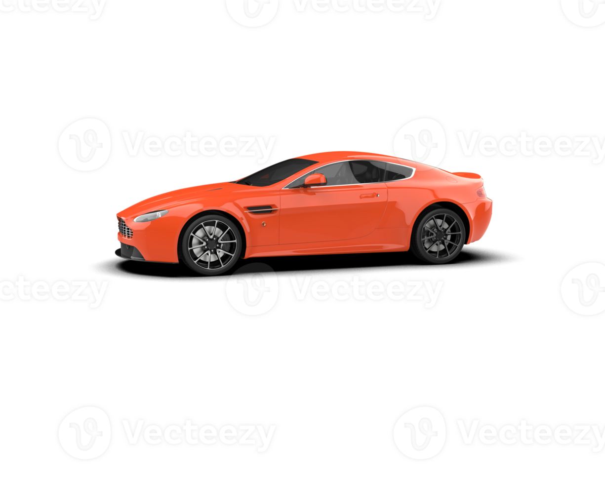 Realistic sport car isolated on background. 3d rendering - illustration png