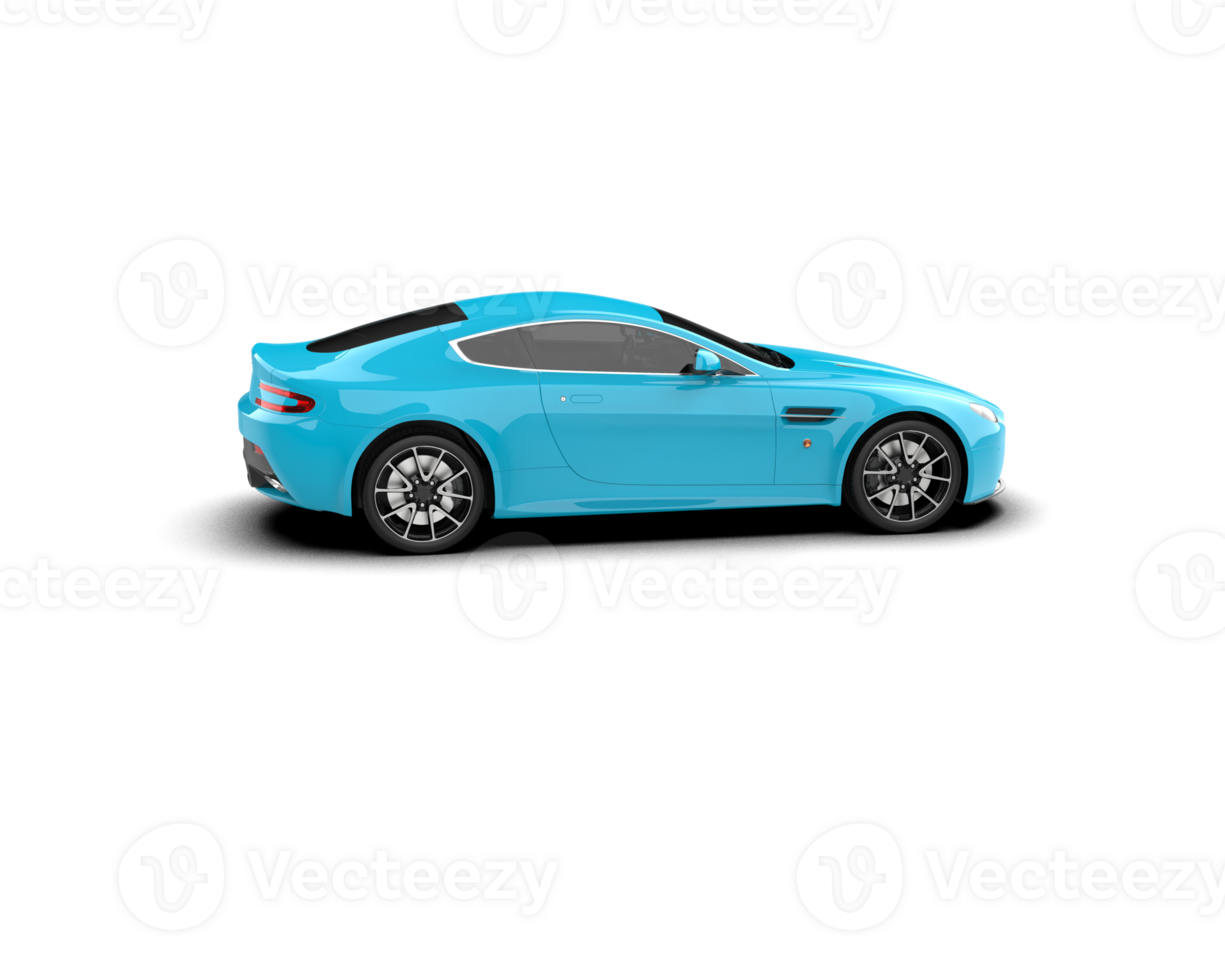 Realistic sport car isolated on background. 3d rendering - illustration png