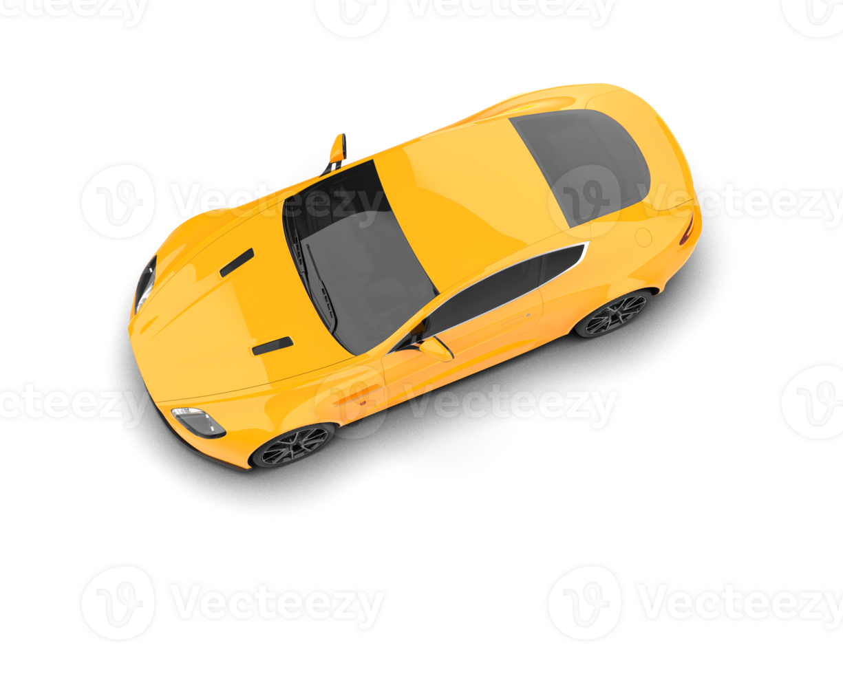 Realistic sport car isolated on background. 3d rendering - illustration png