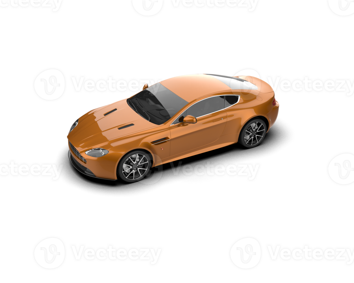 Realistic sport car isolated on background. 3d rendering - illustration png