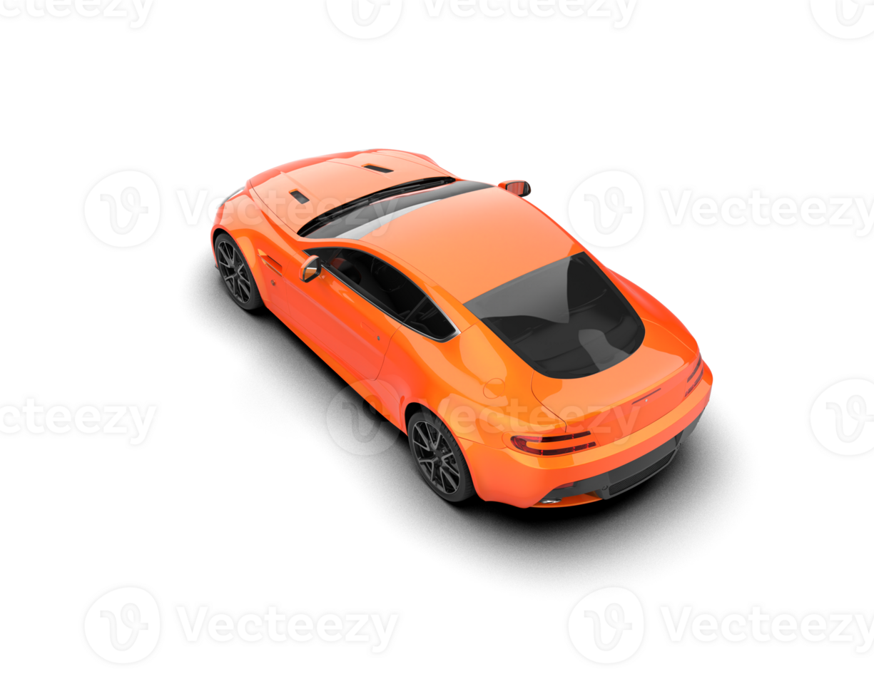 Realistic sport car isolated on background. 3d rendering - illustration png