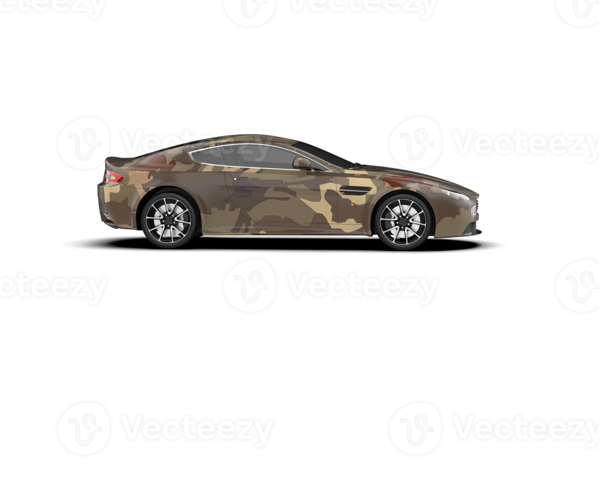 Realistic sport car isolated on background. 3d rendering - illustration png
