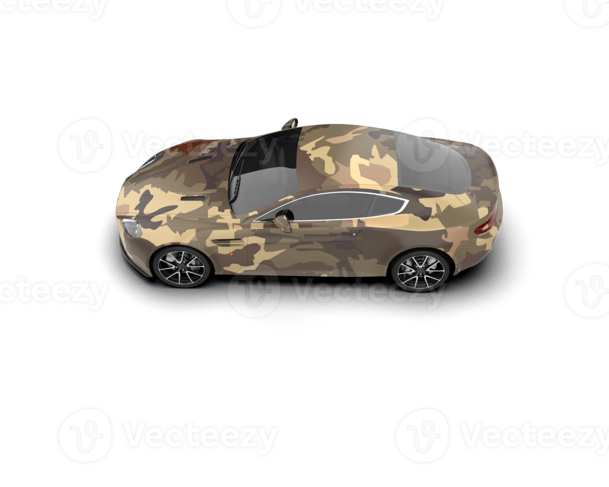 Realistic sport car isolated on background. 3d rendering - illustration png
