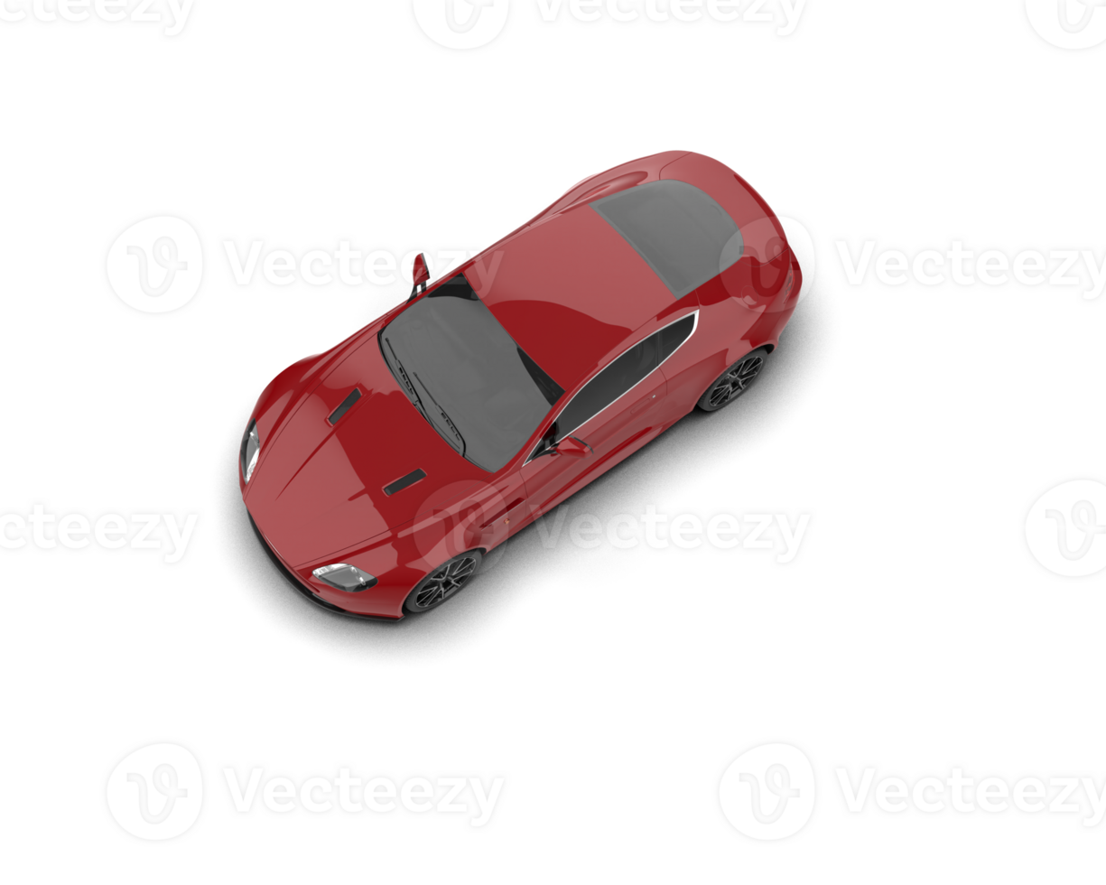 Realistic sport car isolated on background. 3d rendering - illustration png