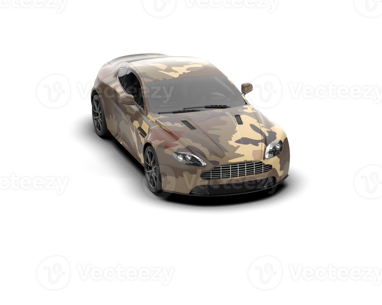 Realistic sport car isolated on background. 3d rendering - illustration png