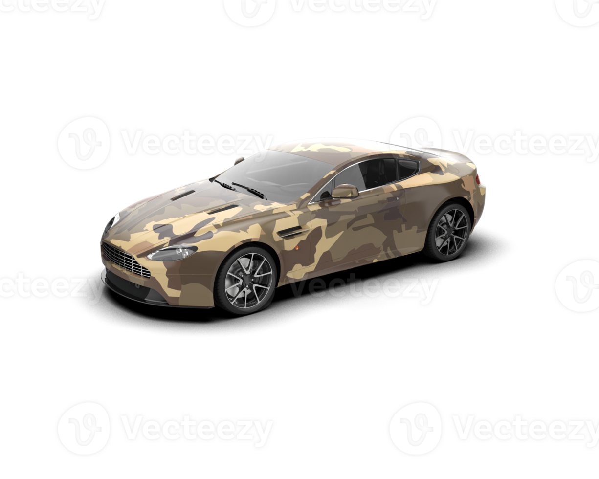Realistic sport car isolated on background. 3d rendering - illustration png
