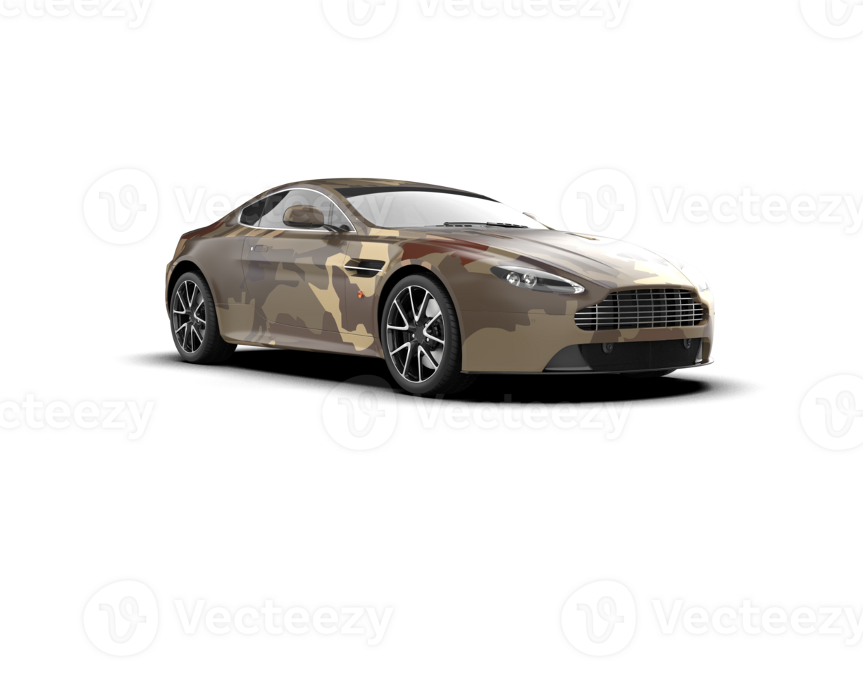 Realistic sport car isolated on background. 3d rendering - illustration png