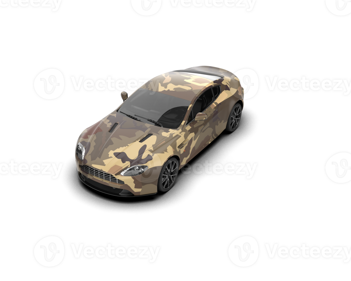 Realistic sport car isolated on background. 3d rendering - illustration png