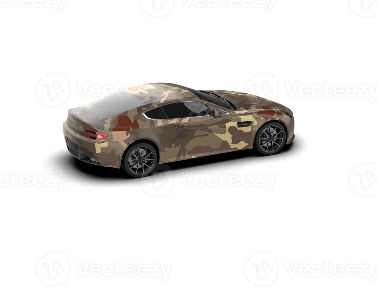 Realistic sport car isolated on background. 3d rendering - illustration png