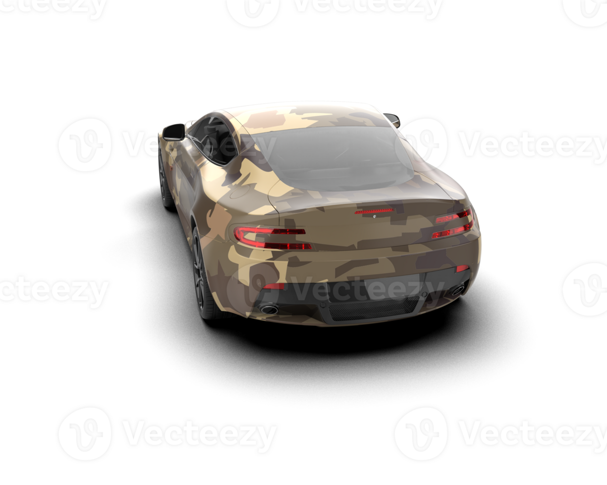 Realistic sport car isolated on background. 3d rendering - illustration png
