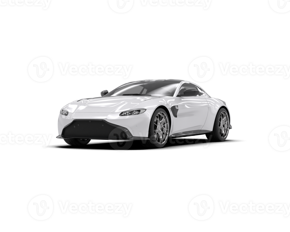 Realistic sport car isolated on background. 3d rendering - illustration png