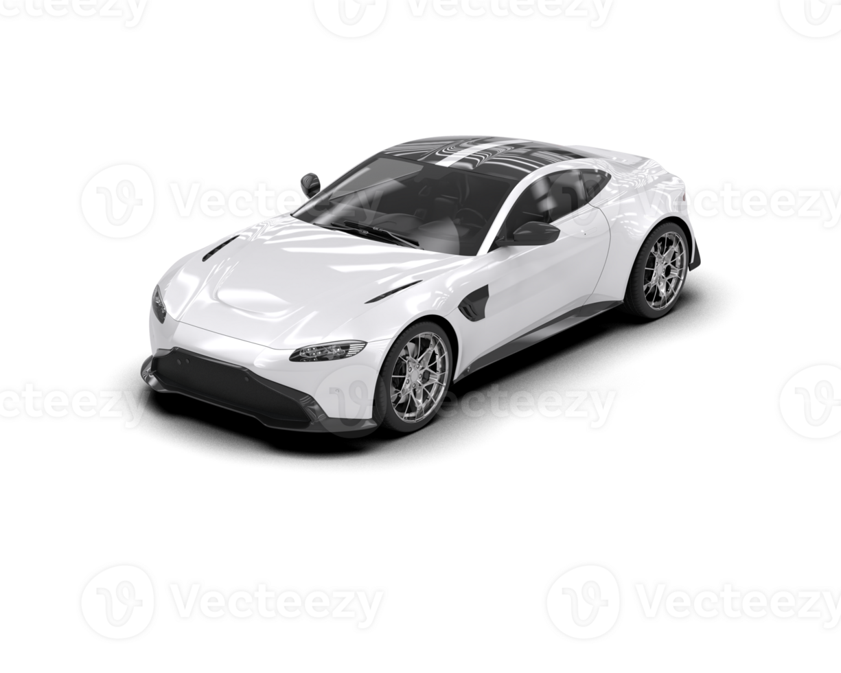 Realistic sport car isolated on background. 3d rendering - illustration png