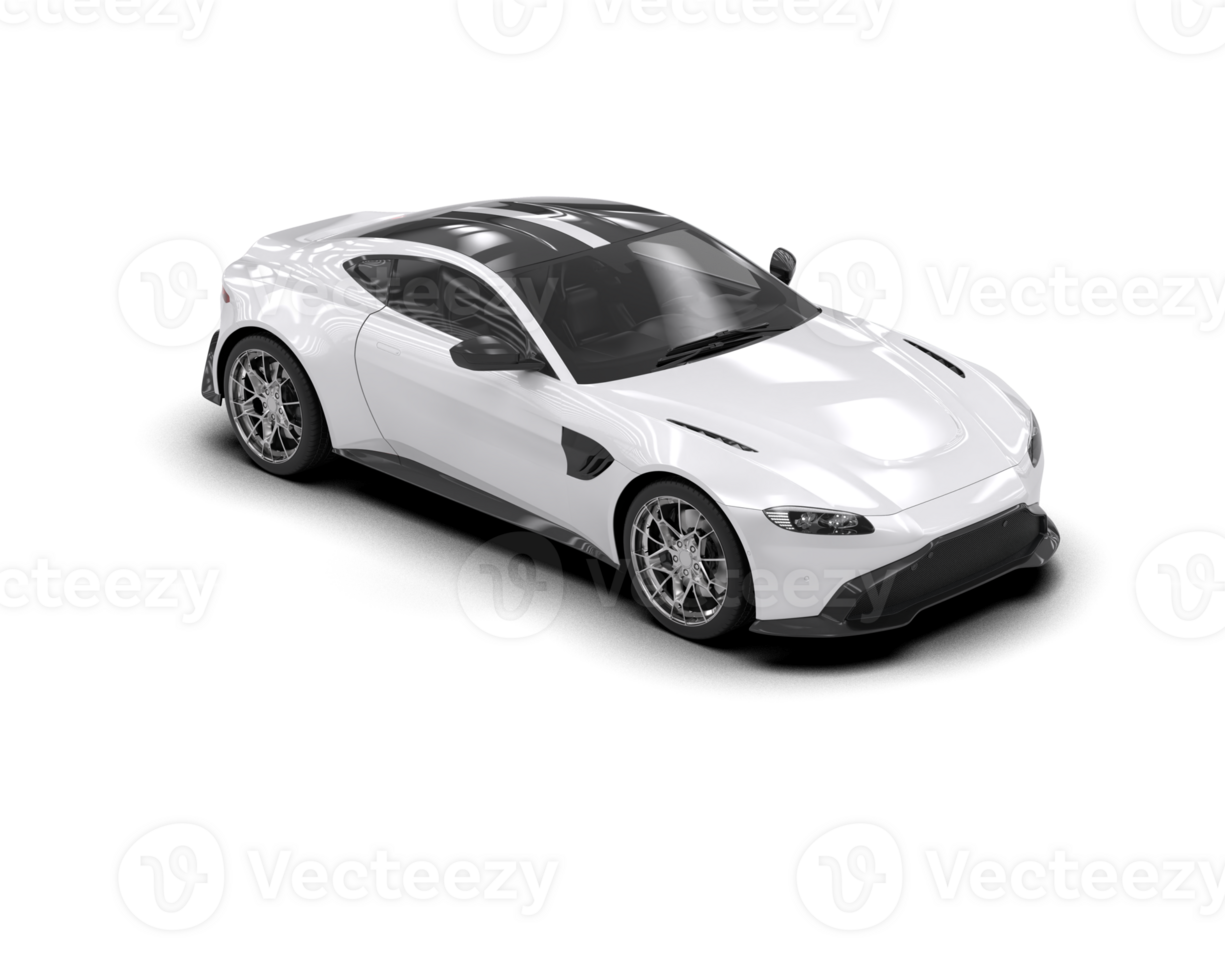 Realistic sport car isolated on background. 3d rendering - illustration png