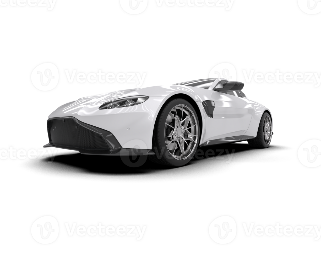 Realistic sport car isolated on background. 3d rendering - illustration png