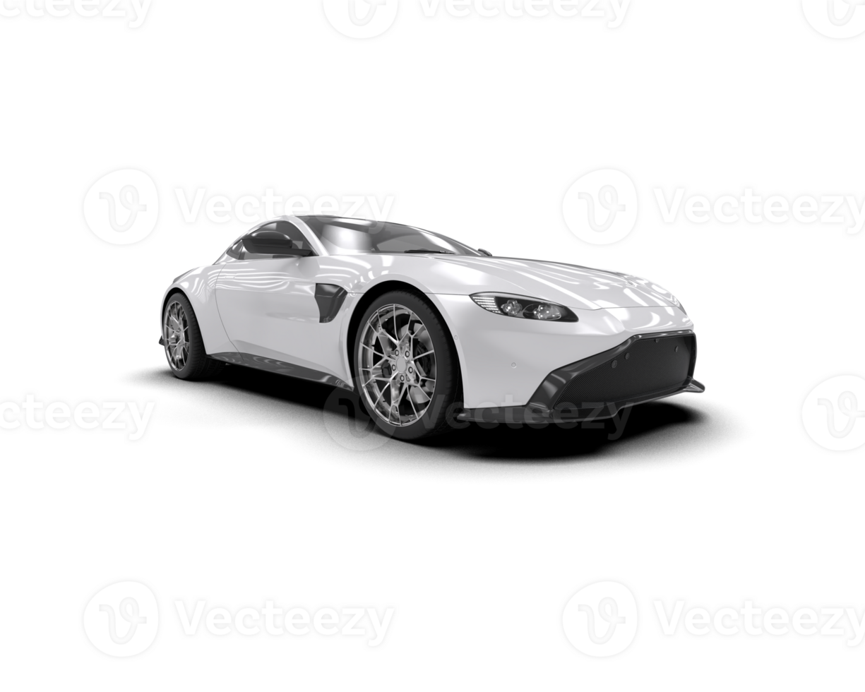 Realistic sport car isolated on background. 3d rendering - illustration png
