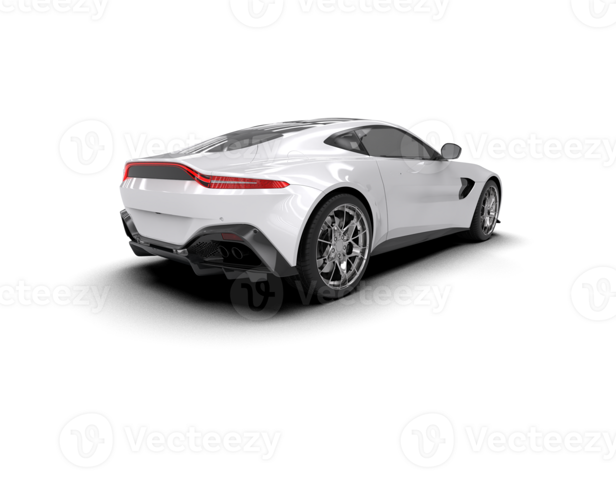 Realistic sport car isolated on background. 3d rendering - illustration png