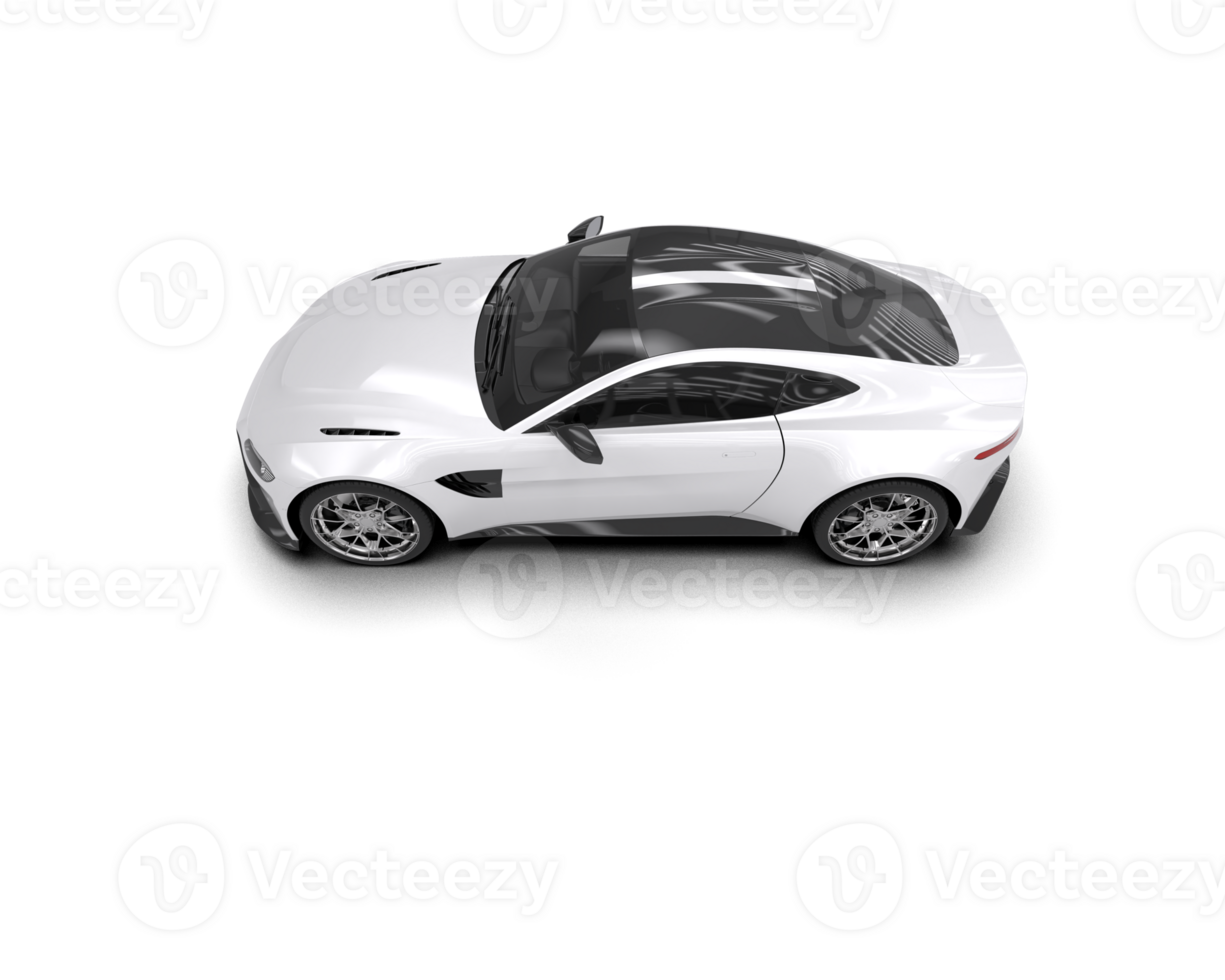 Realistic sport car isolated on background. 3d rendering - illustration png