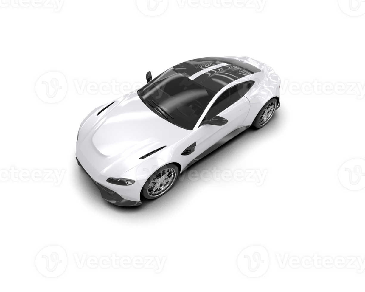 Realistic sport car isolated on background. 3d rendering - illustration png
