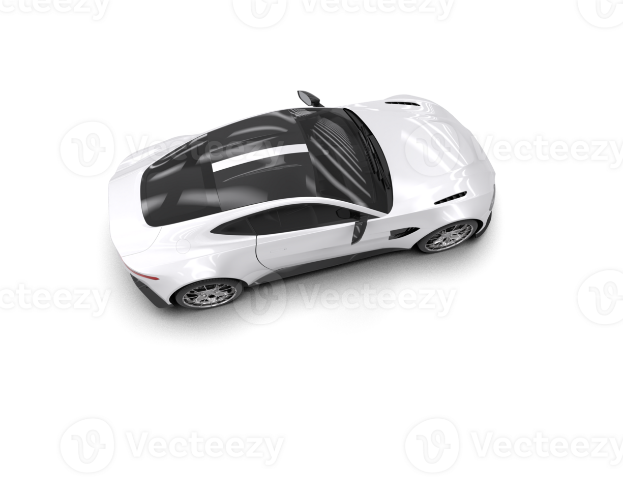 Realistic sport car isolated on background. 3d rendering - illustration png