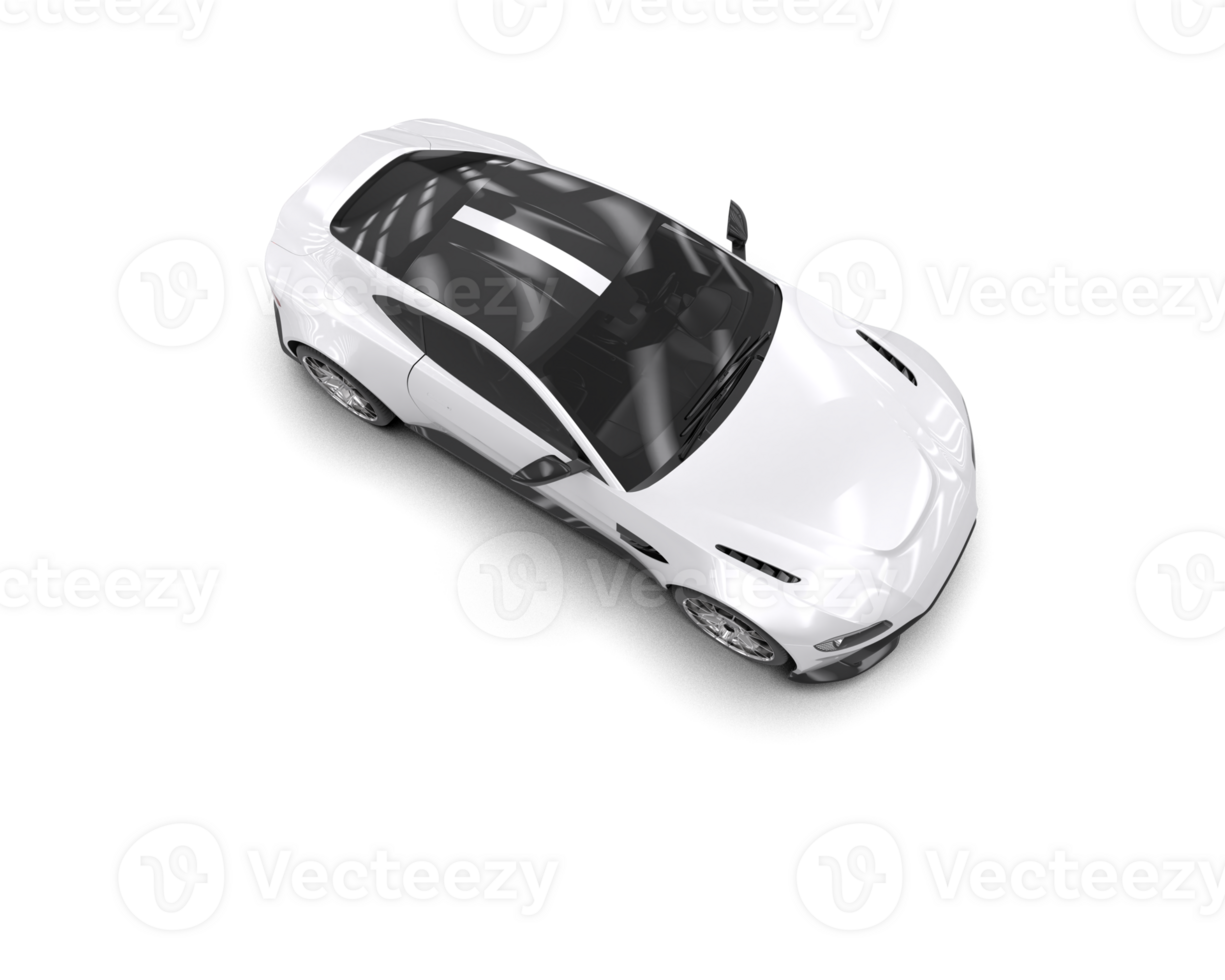 Realistic sport car isolated on background. 3d rendering - illustration png
