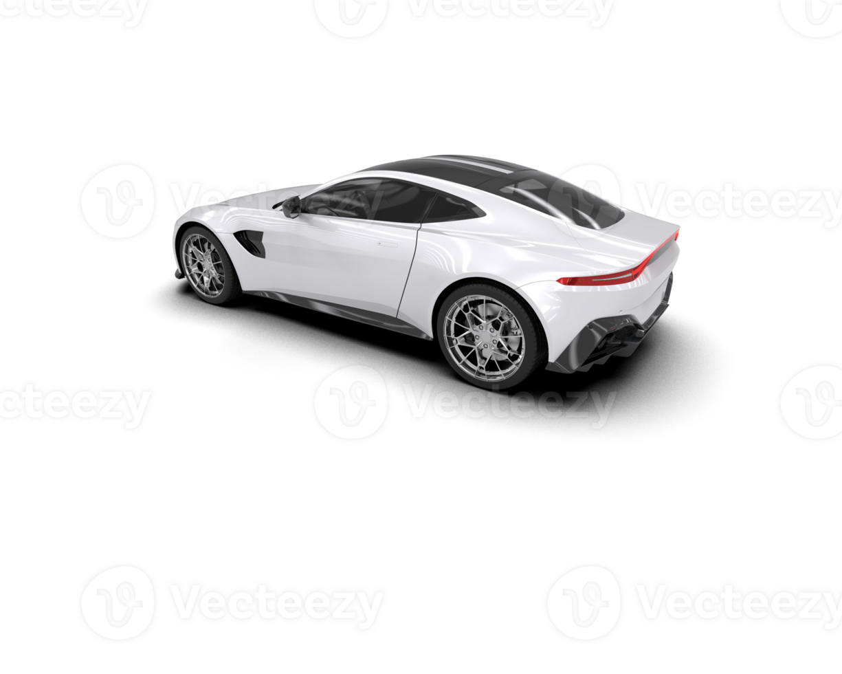 Realistic sport car isolated on background. 3d rendering - illustration png