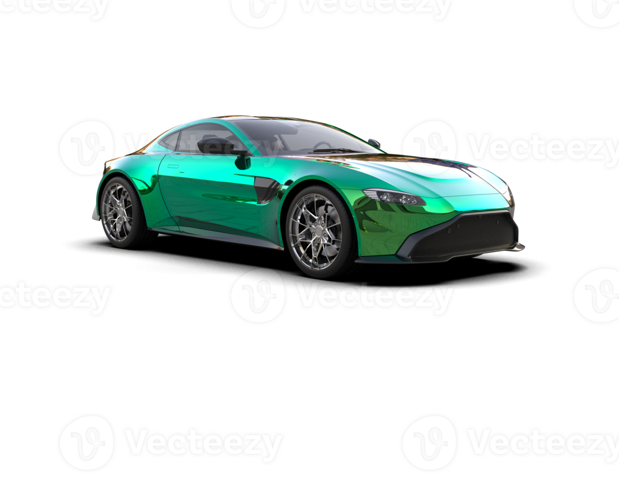 Realistic sport car isolated on background. 3d rendering - illustration png