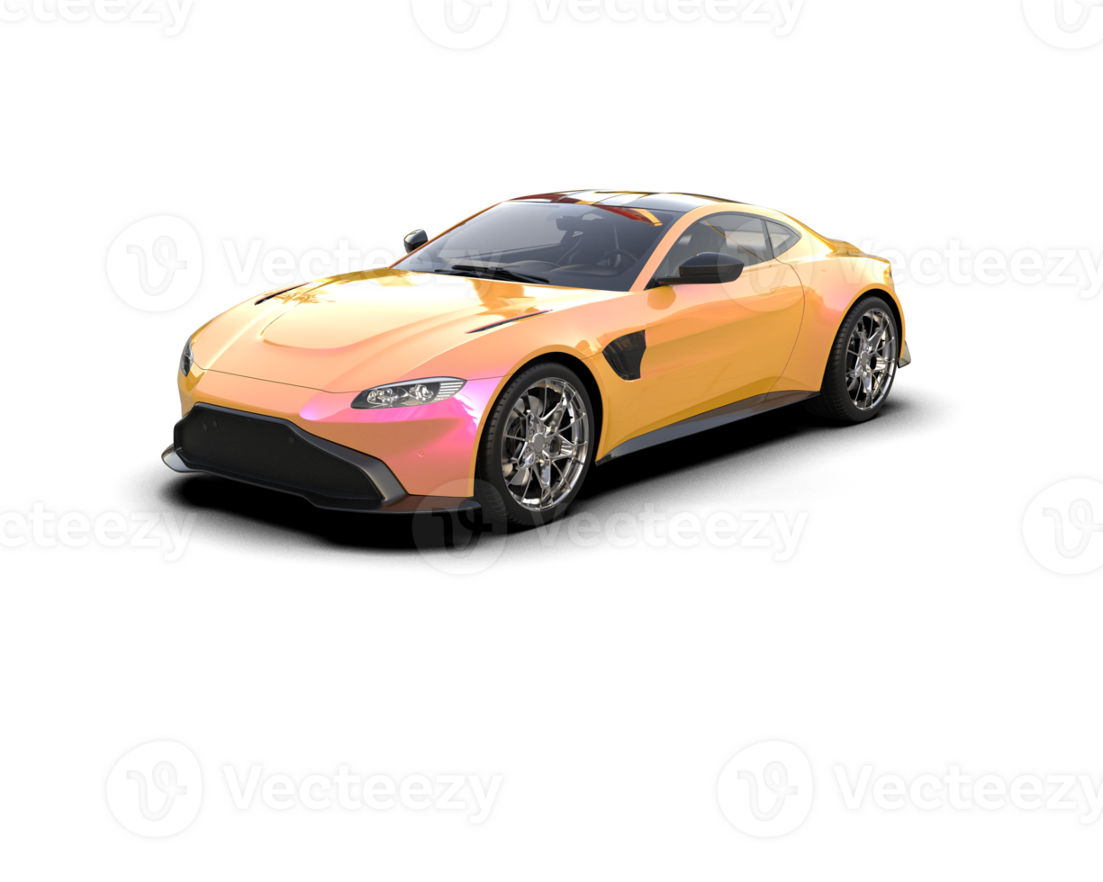 Realistic sport car isolated on background. 3d rendering - illustration png