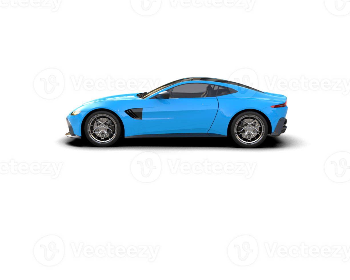 Realistic sport car isolated on background. 3d rendering - illustration png