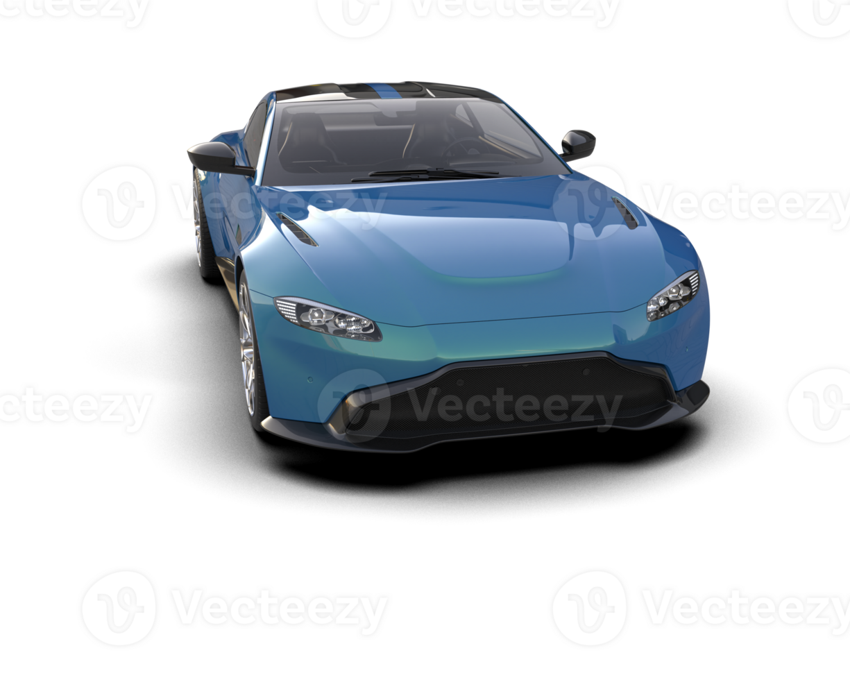 Realistic sport car isolated on background. 3d rendering - illustration png