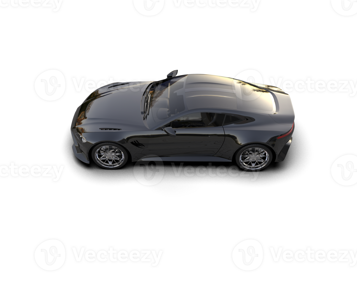 Realistic sport car isolated on background. 3d rendering - illustration png