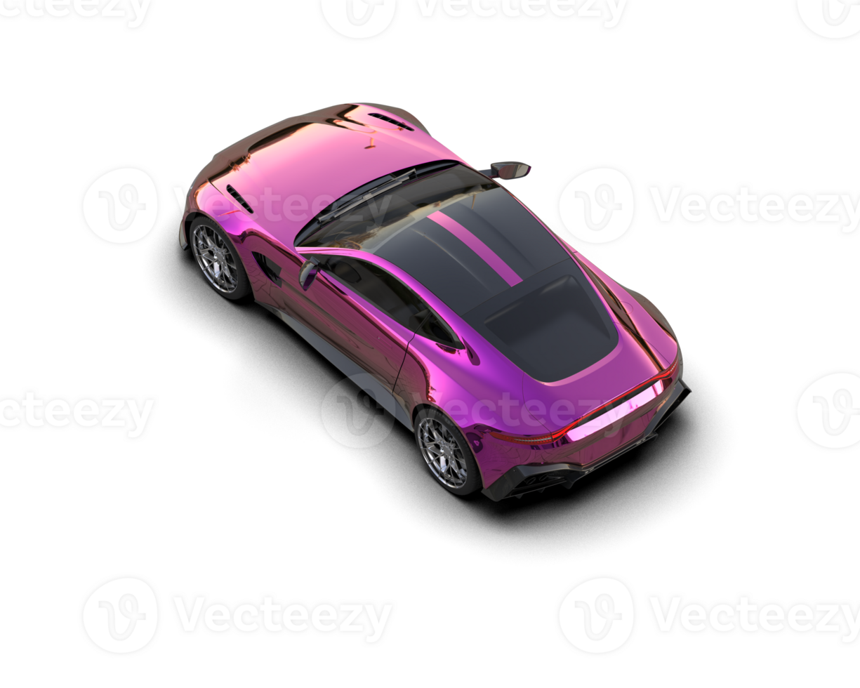 Realistic sport car isolated on background. 3d rendering - illustration png